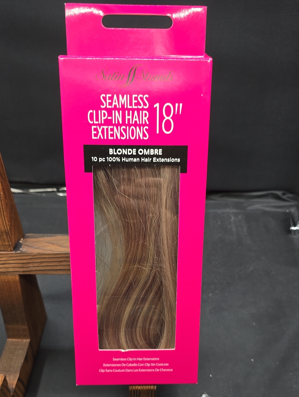 Sattin Strands Seamless Clip-In Hair Extensions 18" - Blonde Ombre
